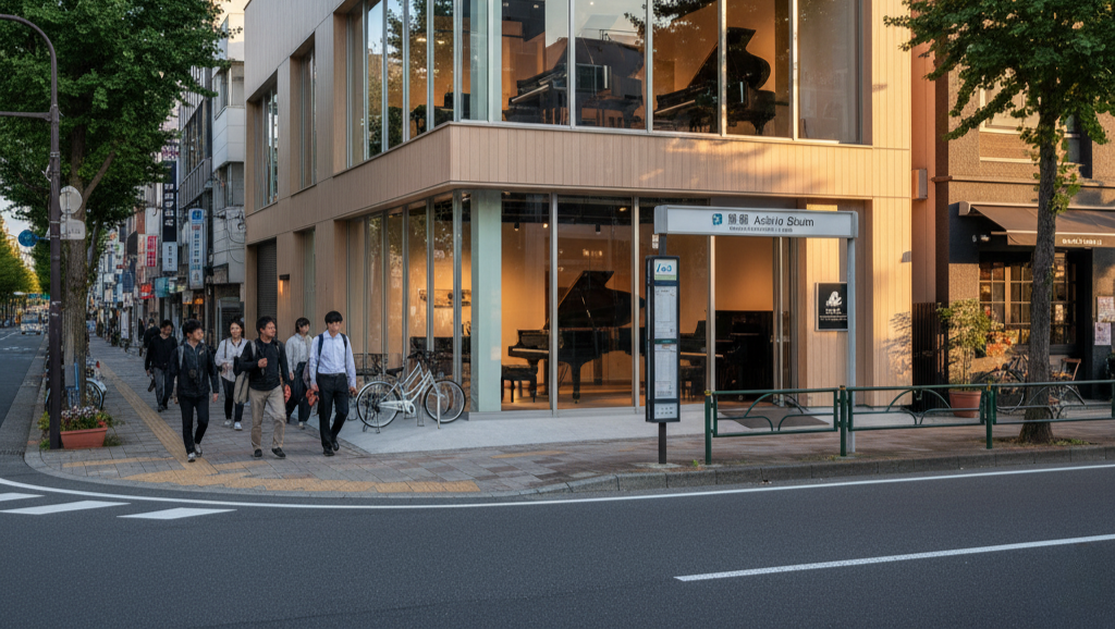 ピアノレンタル施設の外観イメージ
